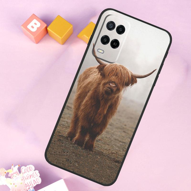 Hochlandrind Case Für Oppo A17 A57 A16 A76 A96 A60 A40 A80 A18 A38 A58 A78 A98 A15 A54 A74 A94 A6 A5 Pro