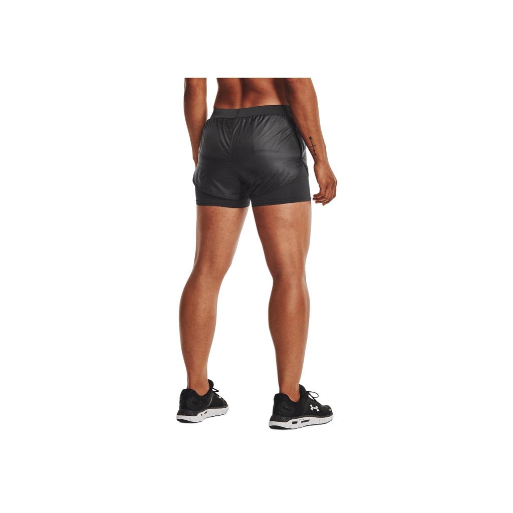 Under Armour Fly By 2.0 Lite 2N1 Short Training Woven Shorts Women Shorts Black 1361393-010