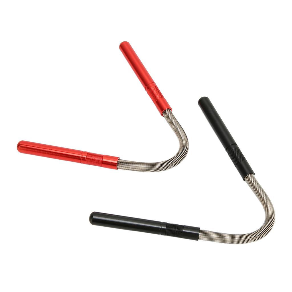 2pcs Facial Hair Remove Spring Prevent Slip Stainless Steel Face Epilator Threading Tool for Chin Cheek Red Black