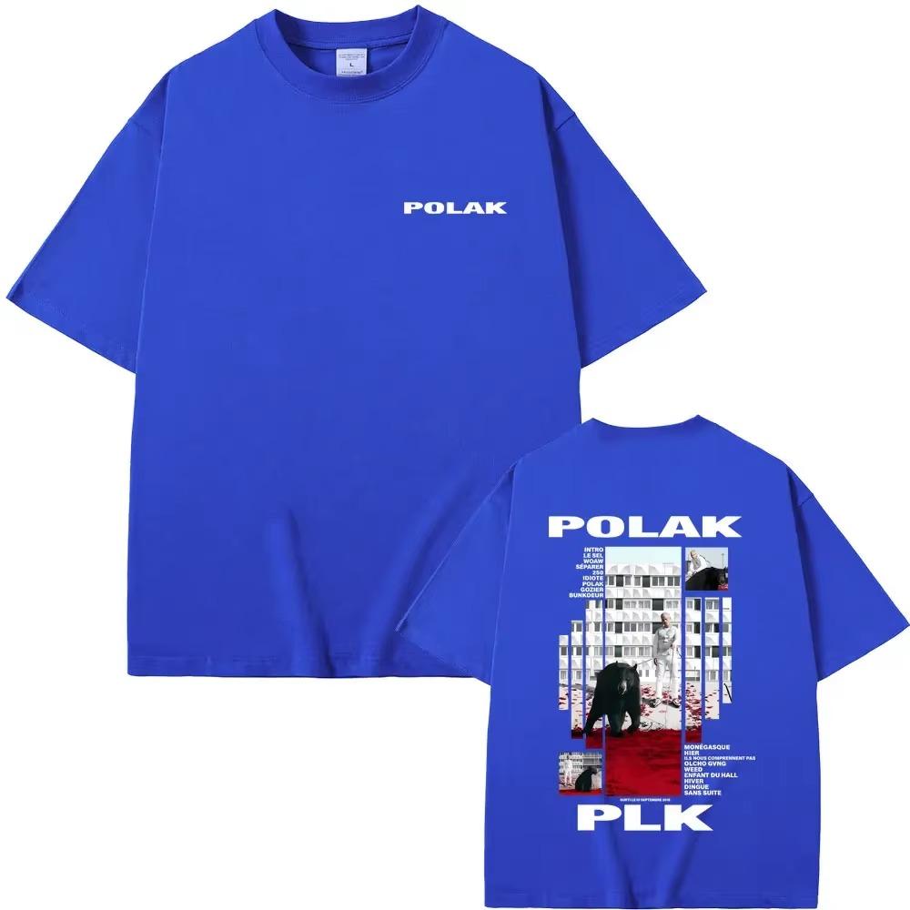 Rapper Plk Polak Graphic T-shirt Men Women Hip Hop Fashion Pop Music T-shirts Men's Casual  Vintage T Shirts Streetwear