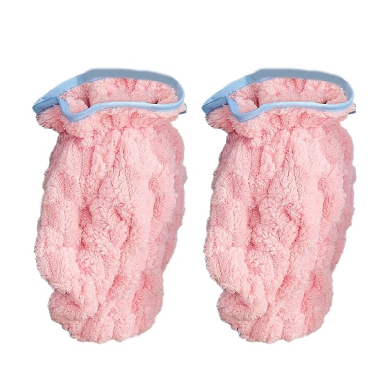 

Efficient Pet Bath Gloves Quick Drying Towel High Absorbent Grooming Accessories рожевий