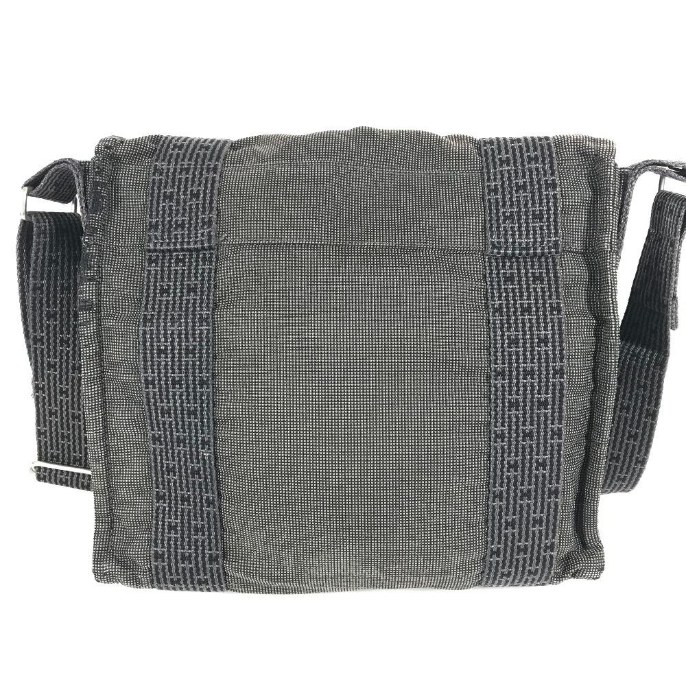 HERMES Her Line Basas PM Messenger Bag Shoulder Bag polyamide / polyester gray