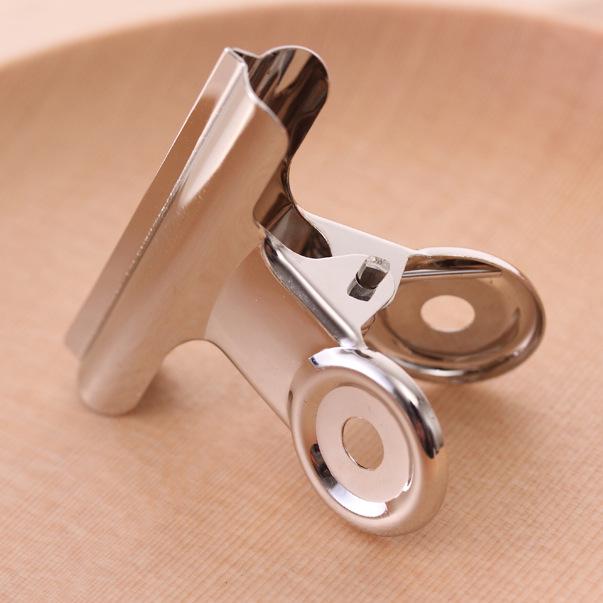Silver Round Head Steel Office Clip - Stainless Steel Long Tail Bill Clip