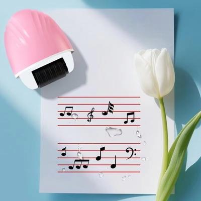 Simple Plastic Roller Stamp Music Score Printing Roller Handwriting Line Stamp No More Copying Students Staff Seal Students