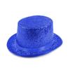 Retro Glitter Top Hat British Style Durable Lightweight Glittering Magician Hat Polyester Multicolor Bowler Jazz Hat Performance