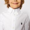 Polo Ralph Lauren Shirt SS21 Slim Fit White Teenagers Unisex 323819238001