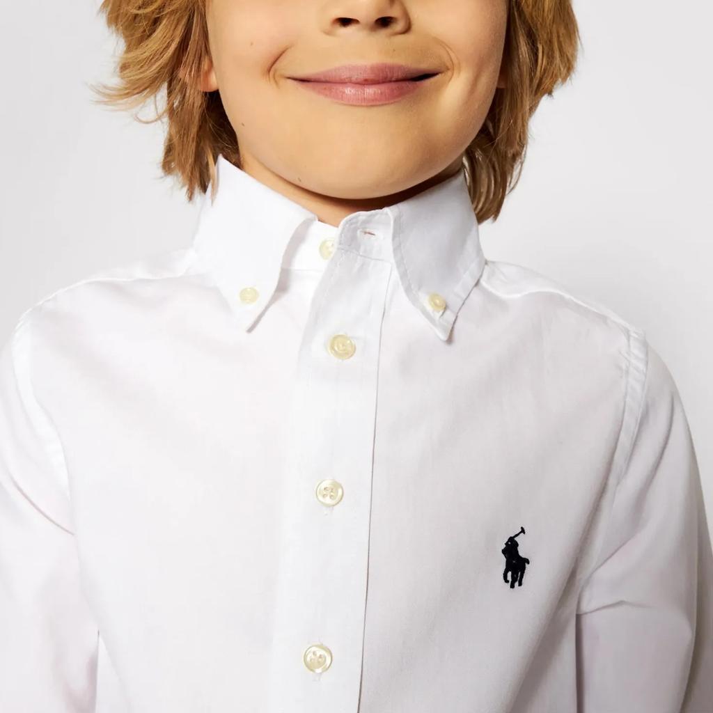 Polo Ralph Lauren Shirt SS21 Slim Fit White Teenagers Unisex 323819238001