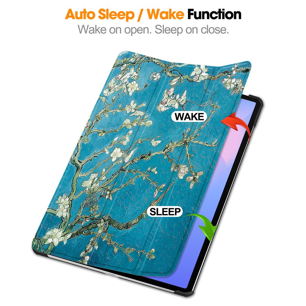 For Samsung Galaxy Tab S10 FE+ Case Pattern Print Leather Stand Tablet Cover