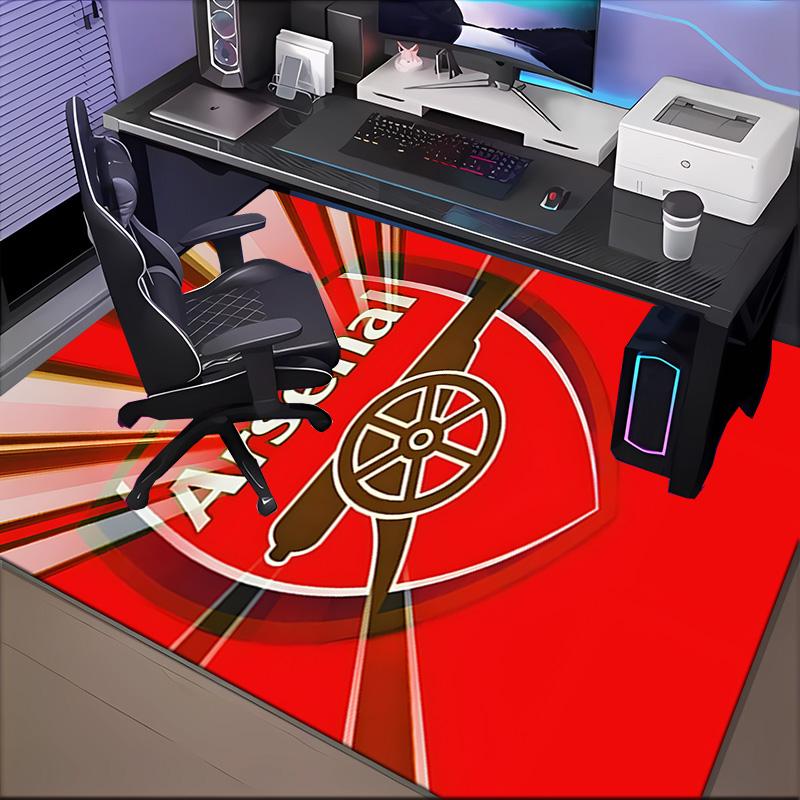 Arsenal Football Club Crest Rug Game Carpet, Floor Mat for Bedroom Living Room Entryway Rug, Home Decor Idea Gift for Christmas birthday