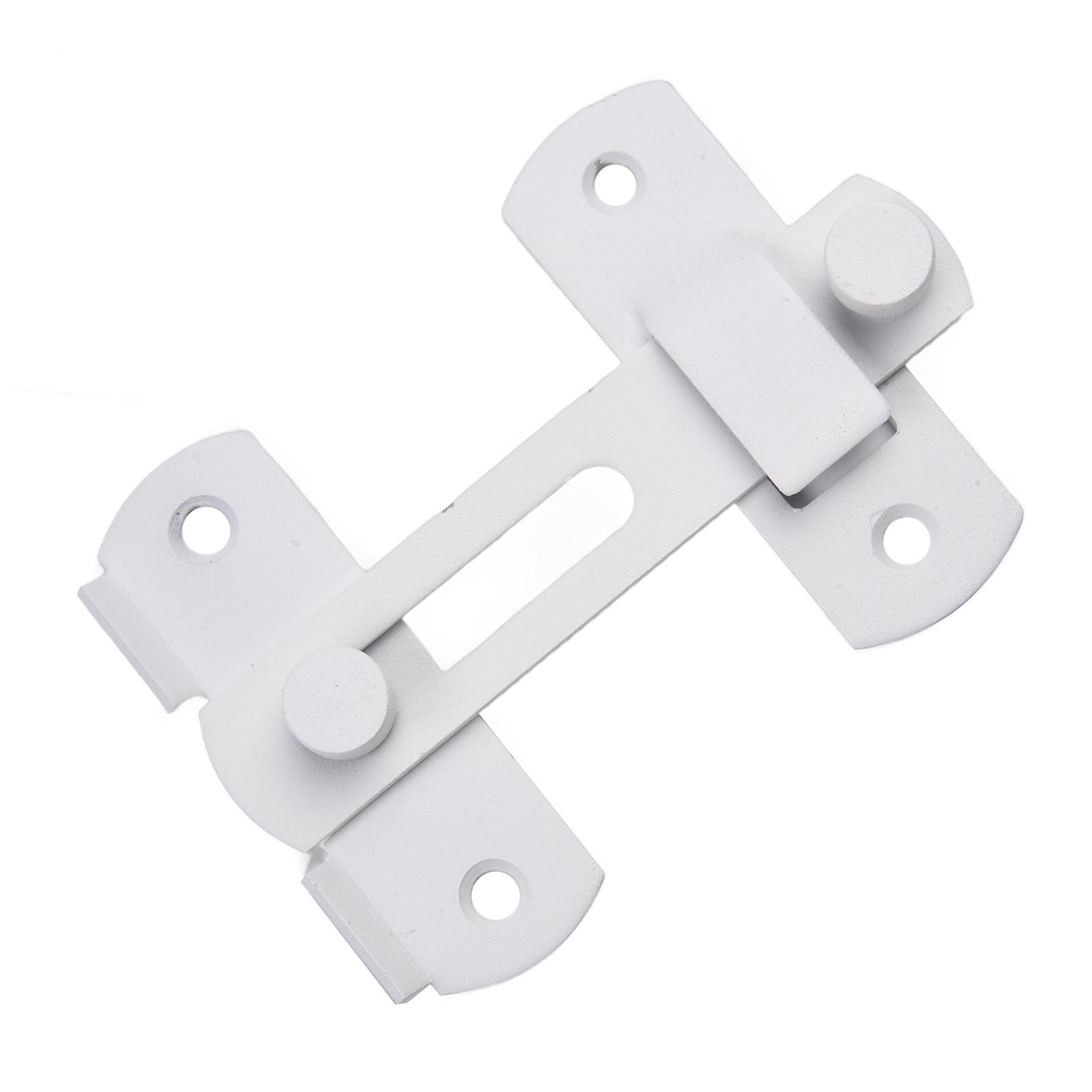 

Stainless Steel Lock for Cabinets and Pet Cages Safety with Hasp Latch S-White