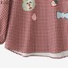 ZANZEA Women Casual Turn Down Collar Long Sleeve Plaid Print Blouse