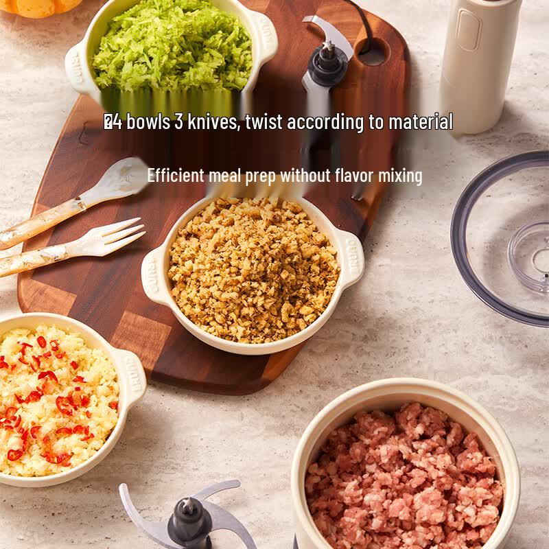 BRUNO Multi-functional Ceramic Food Chopper & Meat Grinder CN plug (adapter included)