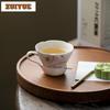 80ml Hand-painted Wisteria Teacup Elegant Tea Bowl Tea Cup Set Tea-tasting Fragrance Cup Chazhan Master Cups Household Teaset