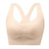 Women Seamless Cross Back Wireless Push Up Comfortable Bra For Large Chest