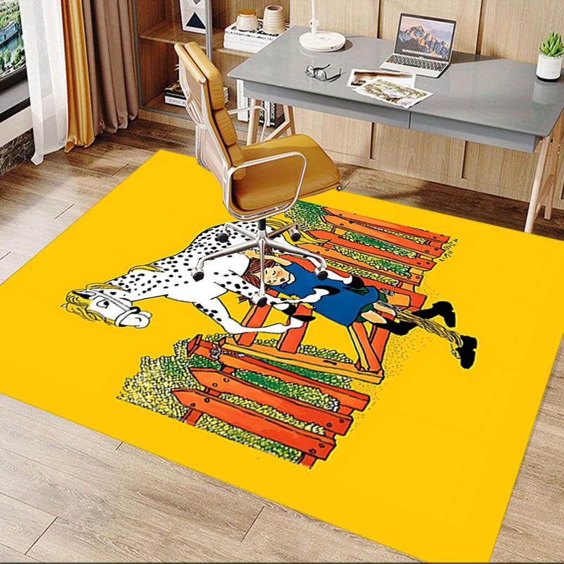 1PC Girl Horse Extra Large Non Slip Floor Carpet, Office, Family, Bedroom, Studio Large Area Rug Indoor Rugs
