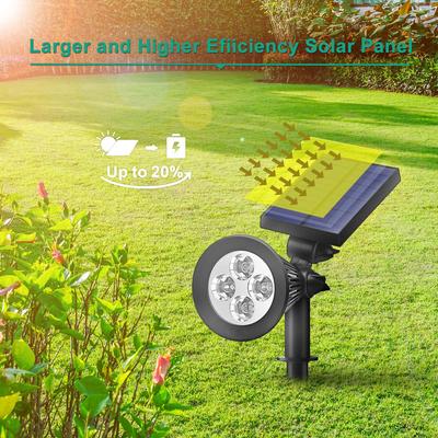 RGB venkovní solární světla LED měnící se lampa na trávník IP65 Vodotěsná venkovní světla Krajina Bodová světla Zahradní dekorace