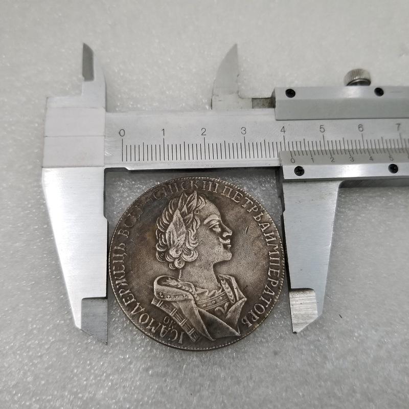 نسخة روبل 1723 روسيا روسلاند بيتر الأول عملة فضية مجموعة العملات الروسية