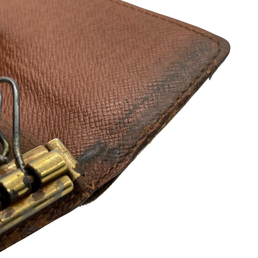 Gebrauchter LOUIS VUITTONSchlüsselanhänger Braun PVC/Leder Unisex