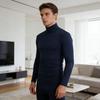 Herr Turtleneck Tröja Långärmad Sköldpaddshals Underkläder Smal Passform Vardaglig Baslager Skjorta för Arbete Kontor Gata Daglig Användning