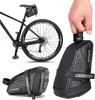 UNIQOCK Bicycle Saddle Bag Waterproof Seat Bag Tail Bag 10L Large Capacity Road Bike Mountain Bike Foldable with Reflective Logo Easy to Install (M)
