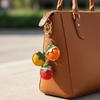 Vibranting PU Tomato Keychain Portable Accessory for Keys Bags Or Car Decoration