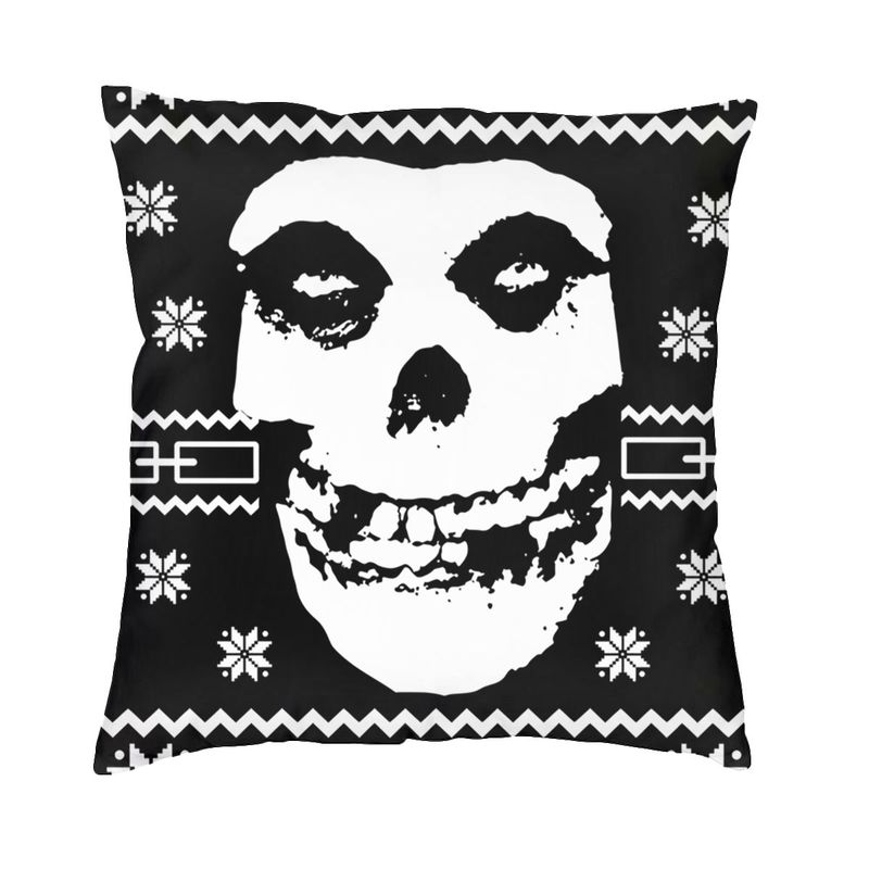Misfits Horror Punk Rock Band Pillow Case xcm Decor Home Kawaii Outdoor Cushions Square Pillowcase
