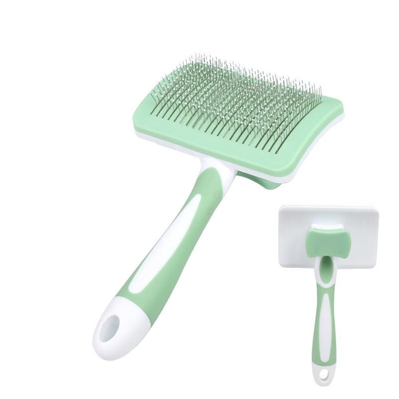 

Расческа для выпадения шерсти домашних животных, щетка для собак и кошек, щетка для ухода за длинными волосами, щетка для домашних кошек, средство для удаления волос, чистящая Красота, пуходерка, товары для домашних животных Small зелёный