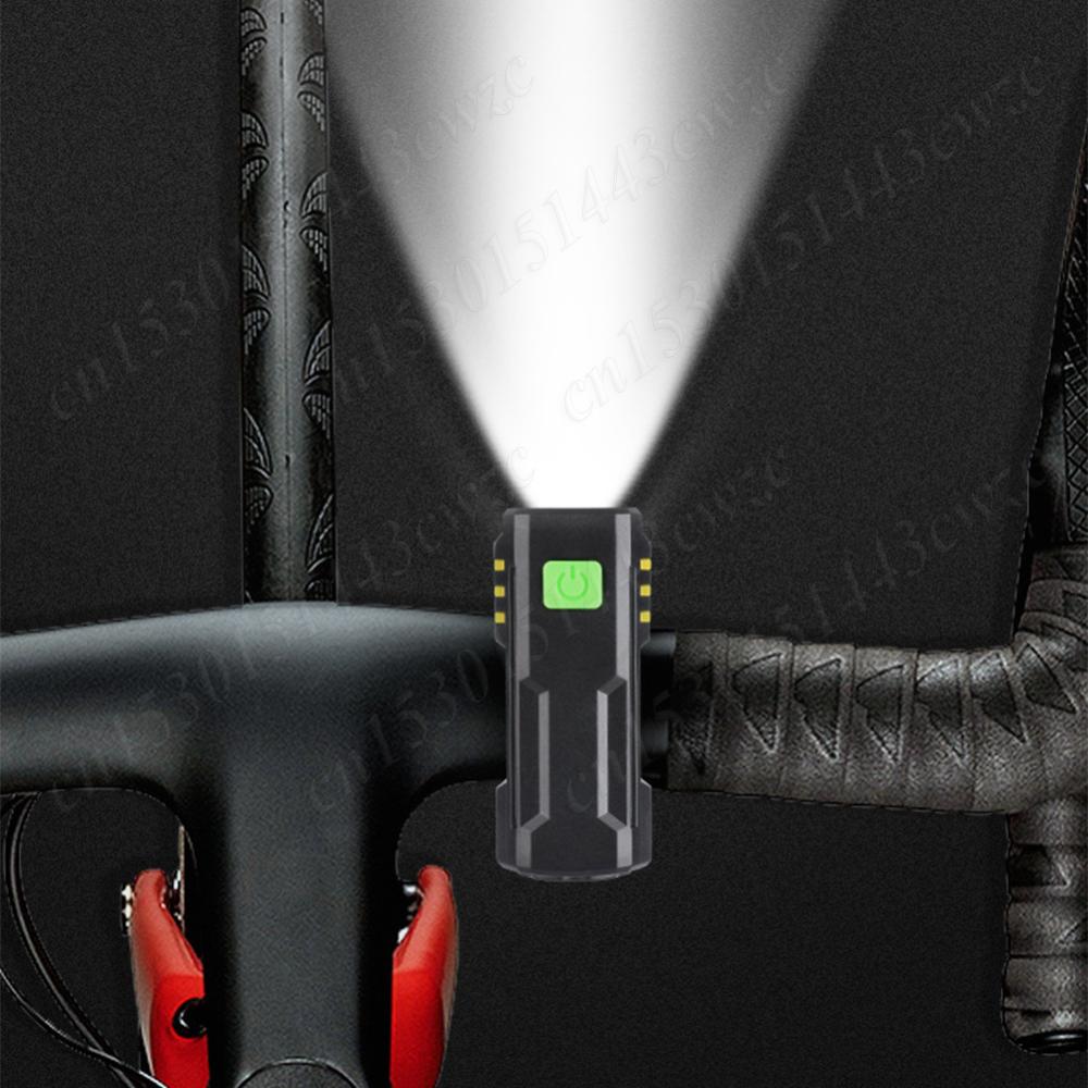 MTB Road Bike Headlight USB Charging Cycling Safety Front Lamp 100LM Bike Handlebar Flashlight Waterproof Bicycle Accessories