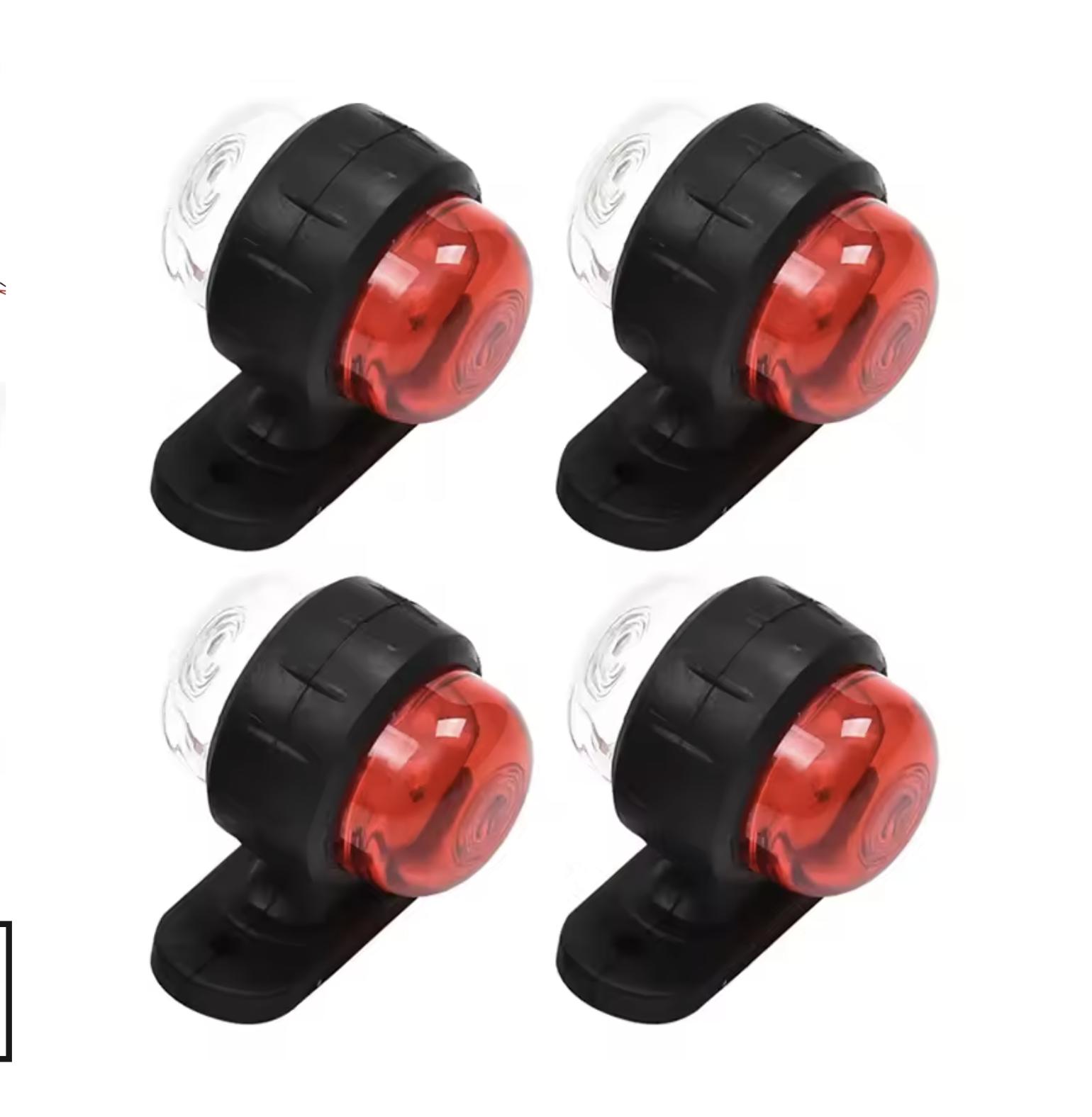 

4 шт. 12 В 24 В Фонари для грузовиков и прицепов Светодиодный боковой габаритный фонарь Фонарь положения Грузовик Трактор Габаритные фонари Лампа для парковки Красный Белый Янтарный