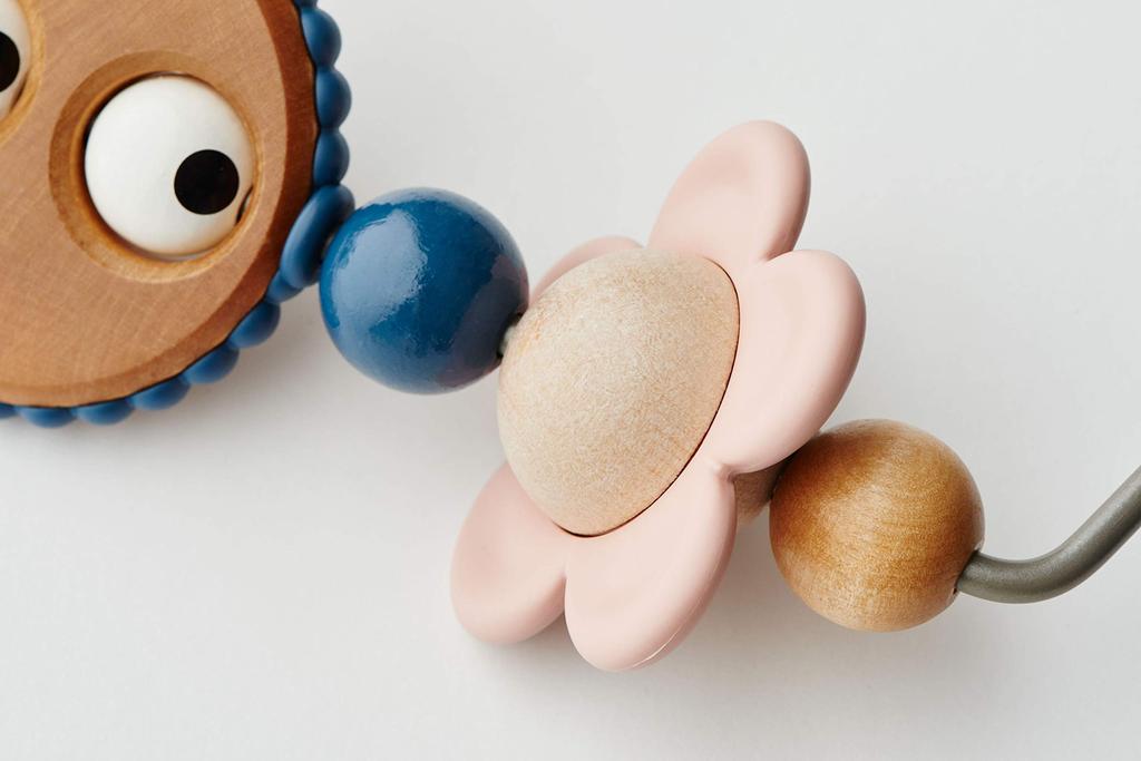 Japanese Product Wooden Bouncer for Ages 1 Month and Up BABYBJÖRN [Authentic Guarantee] Toy, Pastel, 080510,