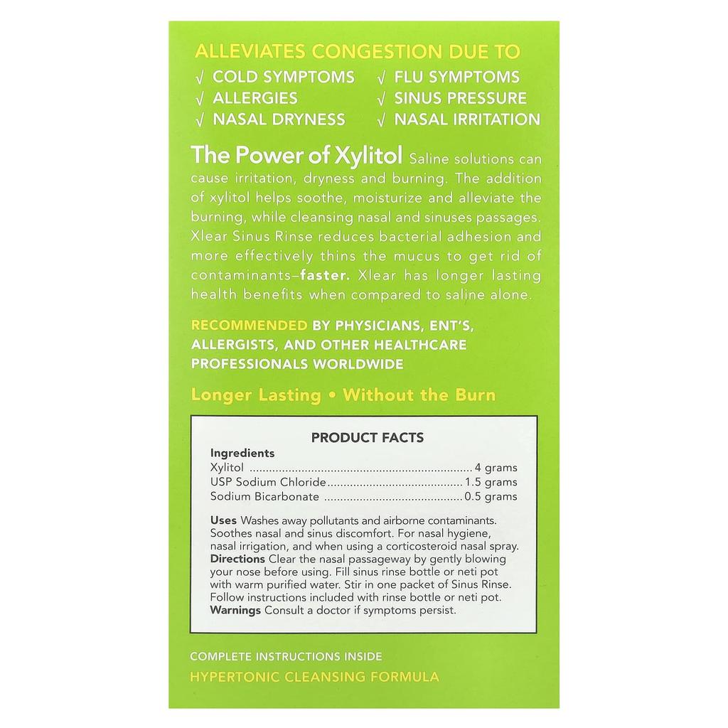 Natural Sinus Rinse Pack, 50 Packs, 6G Each
