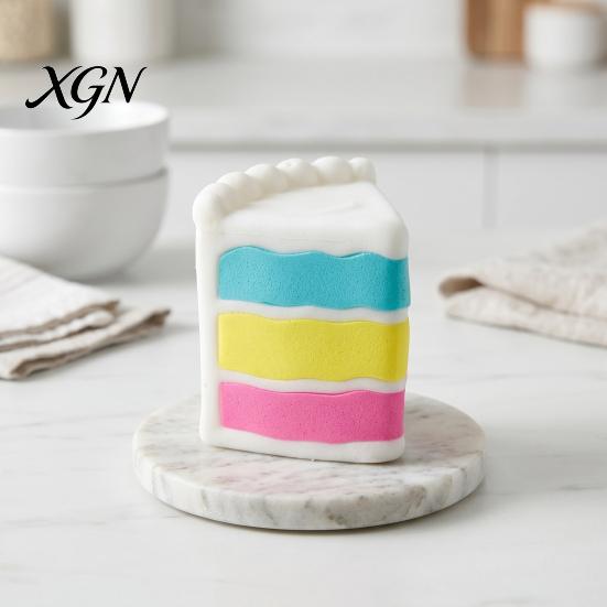 Slow Rebound Stress Ball Rainbow Cake Relief Toy Rising Dessert Squeeze Giant Home Office Workers Hand Relaxation Sensory Party Favors