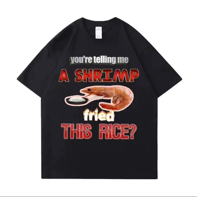 Tees Meme T-Shirt Unisex Mann Iss Fisch Tag Lehre Fisch Mann Zum Lebenslangen Lustig Lässig Baumwoll-T-Shirt Männer Frauen