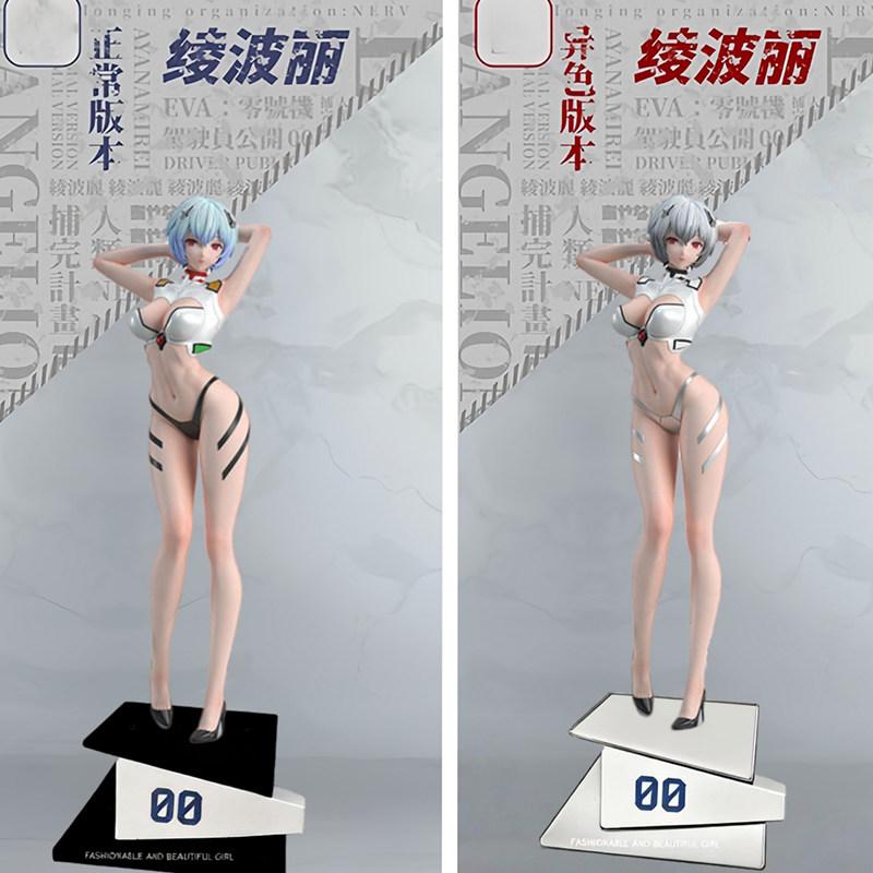 35Cm Ayanami Rei Figure Short Hair Ayanami Rei Figures Pvc Anime Model Statue Doll Desk Decoration Toys Friends Birthday Gifts