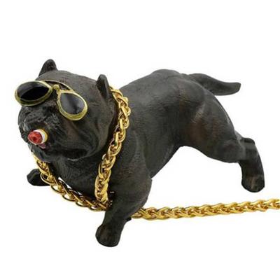 Car Ornament Bully Dog Cartoon Doll Automobile Decoration Bully Pitbull Simulated Car Dog Dolls Ornaments