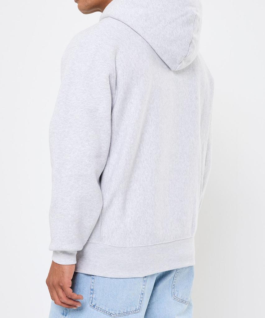 Champion Reverse Weave Loose Fit Fleece Zip-Up Hoodie Light Grey