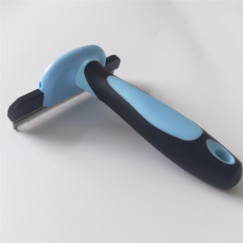 HHO-For Dogs Cats Double Sided Pet Grooming Brush-Shedding And Dematting Undercoat Rake Comb Grooming Care Deshedding Tool