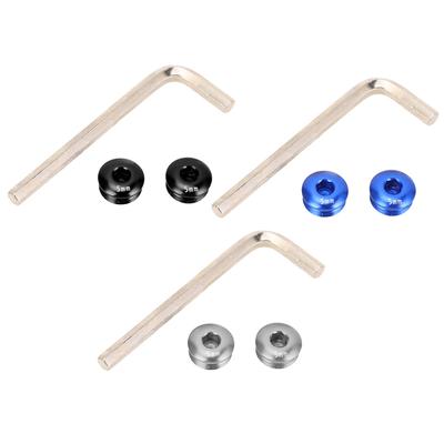 5MM Pedal Schraubenabdeckung Fahrrad Pedal Schraube Aluminiumlegierung M14 Gewinde 5MM Pedal Schraubenabdeckung für Mountainbike Pedal Staubschraube