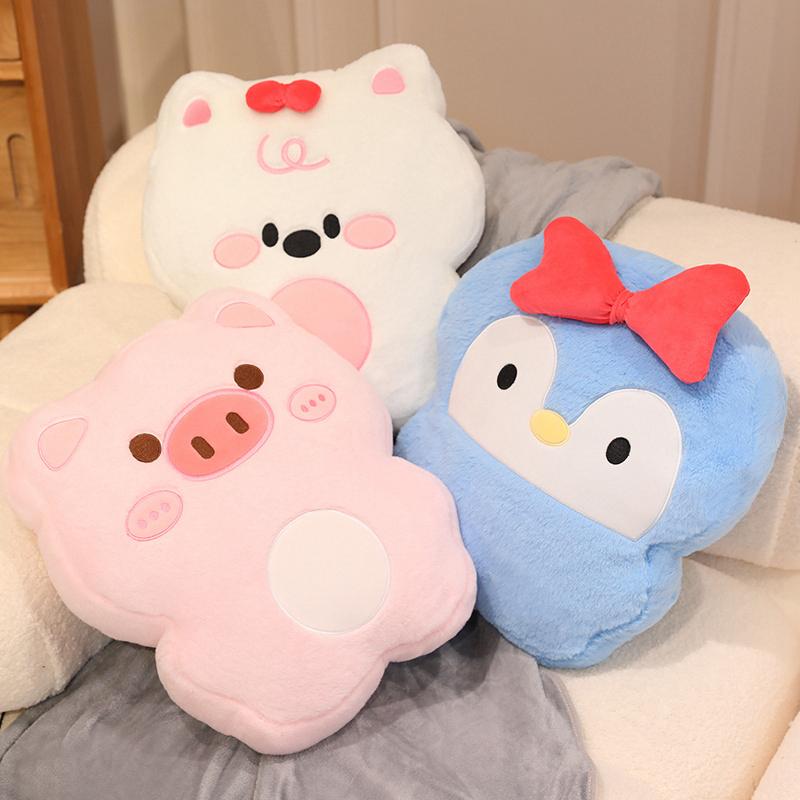Cuddly Animal Soft Pillow Stuffed Capybara Dog Pig Penguin Plush Kawaii Plush Cute Plush Toy Kawaii Sweet Gift For Kids Children