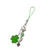 Lucky Four Leaf Clover Phone Charm with Cute Rabbit Design Unique Fashion Accessory for Women and Students