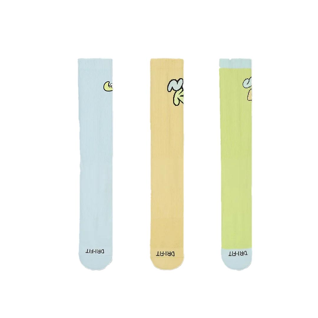 Nike Crew Socks Unisex 3 Pack Multicolor HF0851-902 24-26