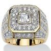 Cross-Border European & American Men's Zircon Diamond Hip-hop Luxury Ring