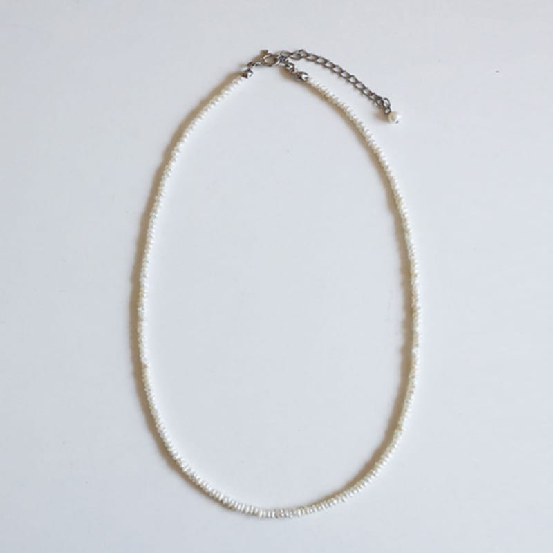 Modernlike 14k GF Silver 2mm Fine Freshwater Pearl Necklace