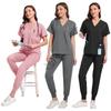Unisex Short Sleeve Scrub Suit for Pet Hospital - Surgical Gown Set