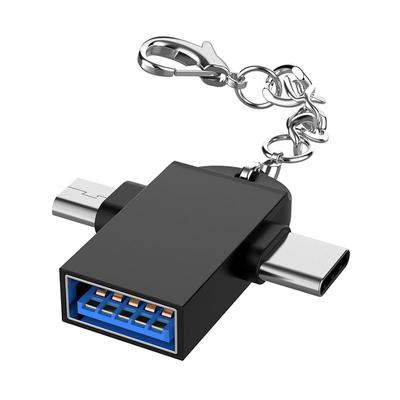 Type-c 2'si 1 arada Dönüştürücü Depolama Aygıtı Otg Adaptörü Android Ios Sistem Cep Telefonları İçin