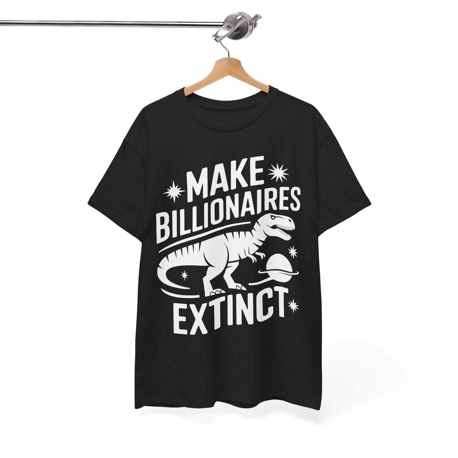 Meme T-Shirt | Funny Billionaires Extinct Single Shirt L