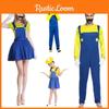 Halloween Cosplay Costume For Kids And Adults Super Mario Outfit In Various Colors