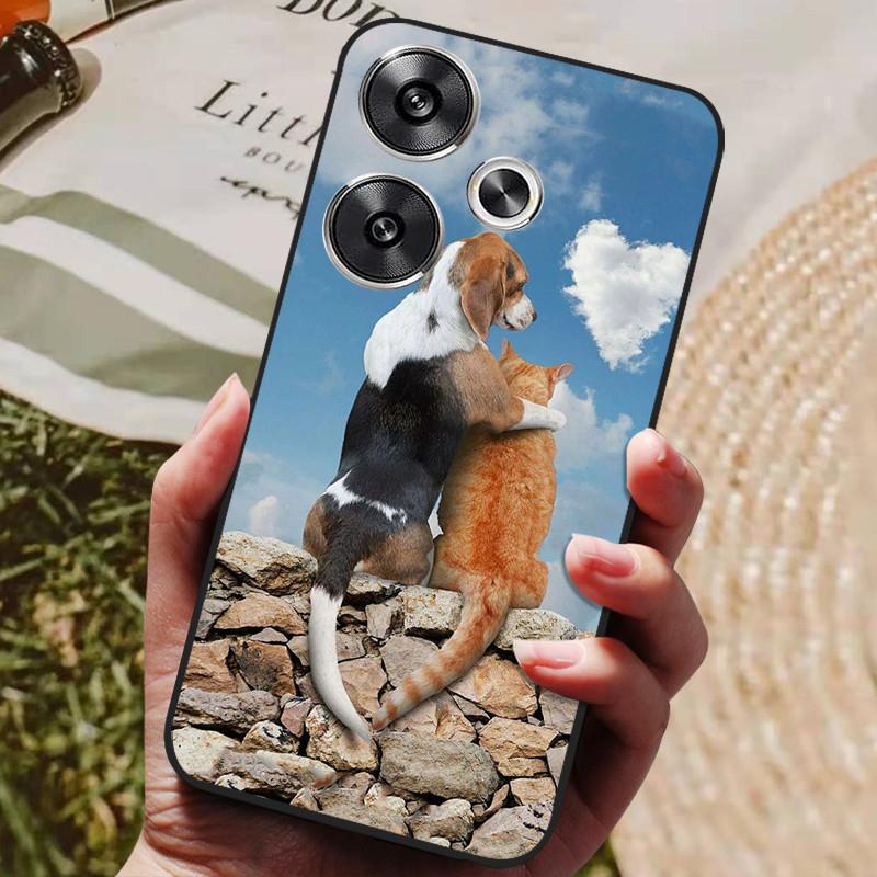 For Xiaomi POCO F6 Case POCOF6 Luxury Phone Silicon Back Cover For Xiaomi POCO F6 Cases  F 6 Protective Shockproof Shell Capas