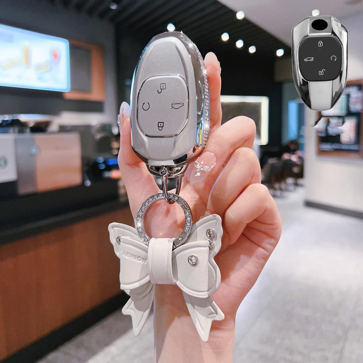 

TPU Car Key Case Remote Cover Shell Holder Keychain Protector Fob For GAC Trumpchi Empow J11 J12 J13 J15 J16 GS8 GS4 GS3 Emzoom white set-1