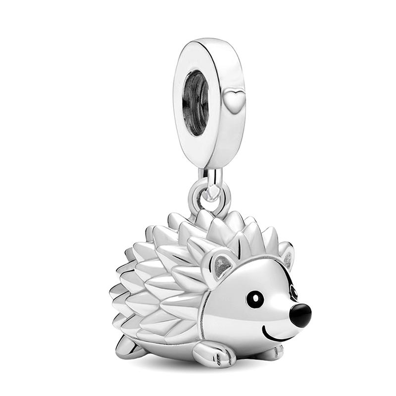 Copper Polar Bear Snowflake Hedgehog Winter Series Charm Bead Fit Diy Bracelet Making Gift Of High Quality Jewelry